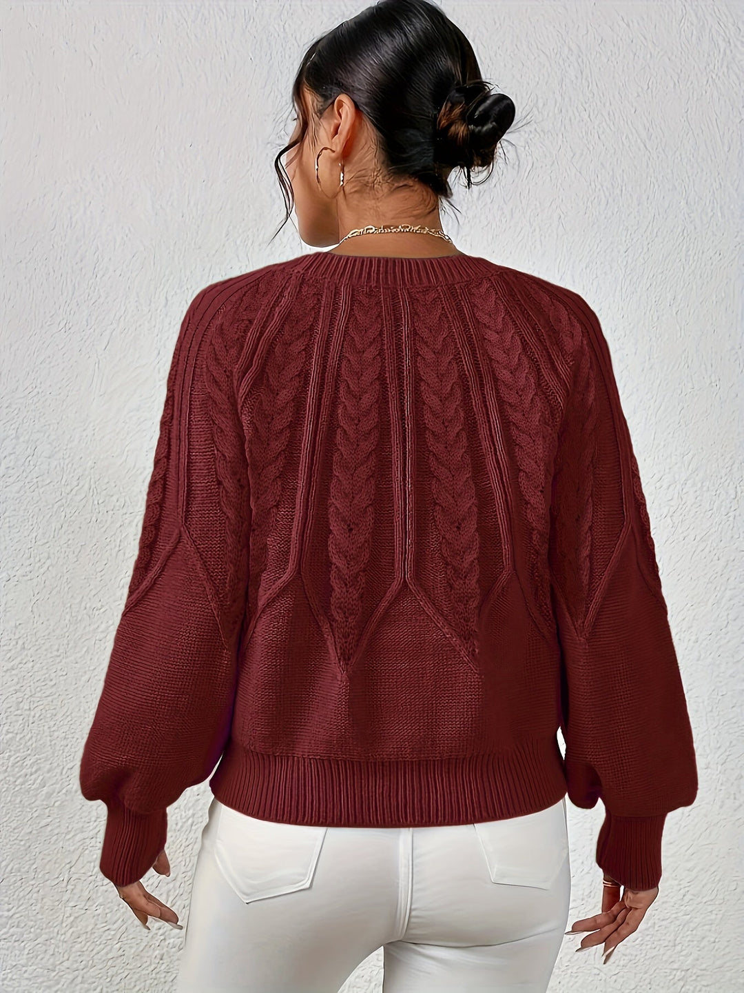 Eleanor | Relaxed Cable Knit Sweater