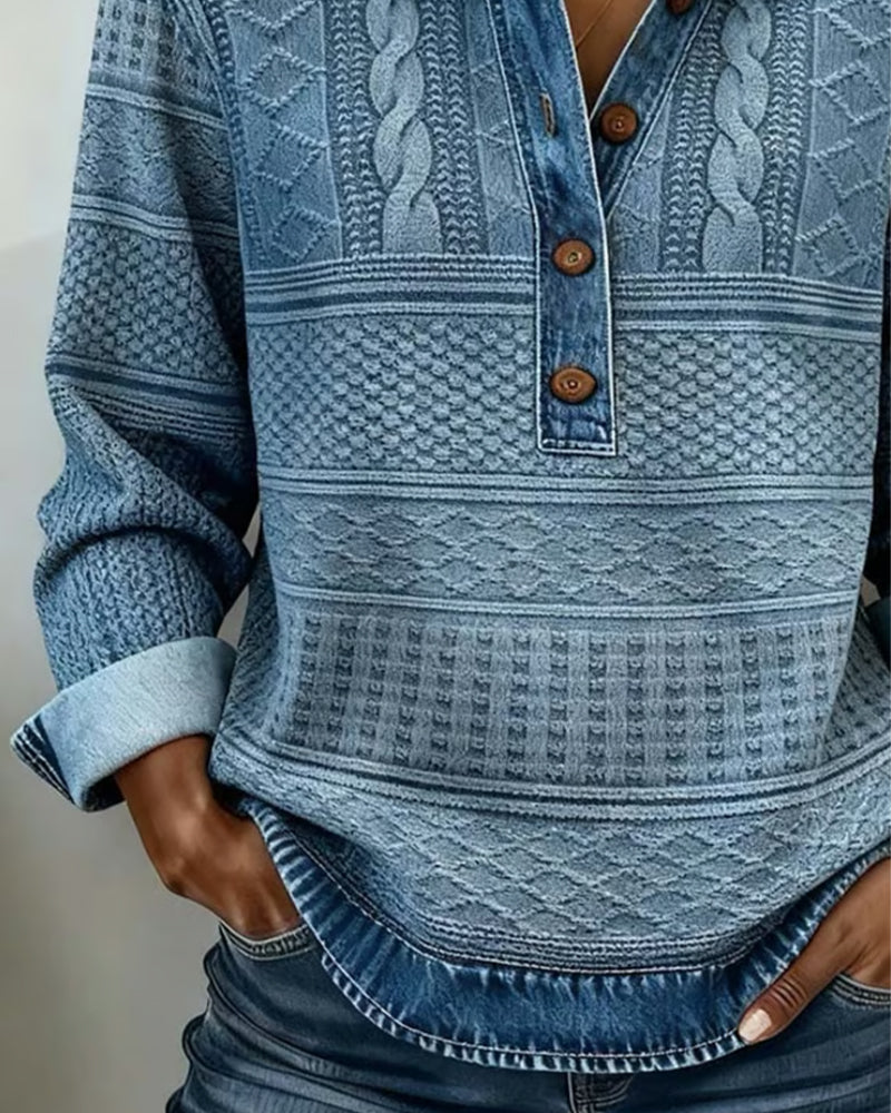 Ladies Cable Knit Sweater
