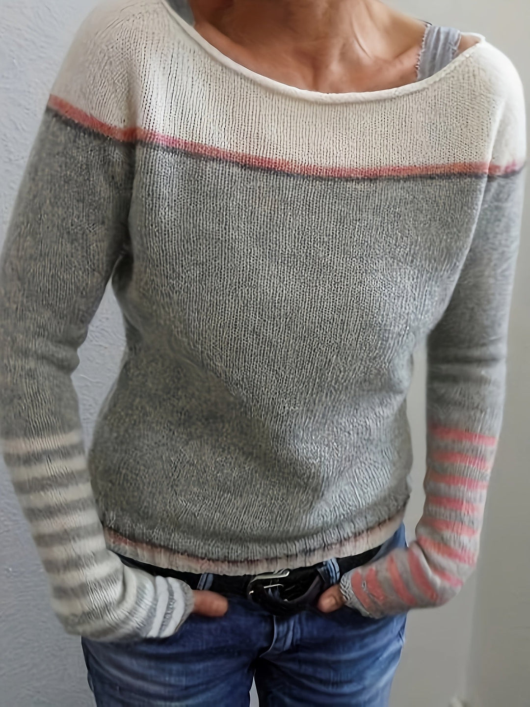 Francesca | Color-Block Bootneck Sweater
