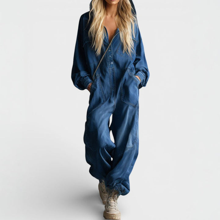 Sierra | Long Sleeve Hoodie Jumpsuit