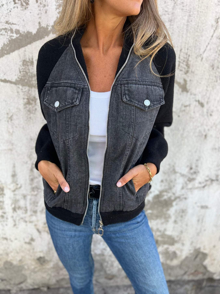 Liora | Lightweight Cotton Zip Jacket