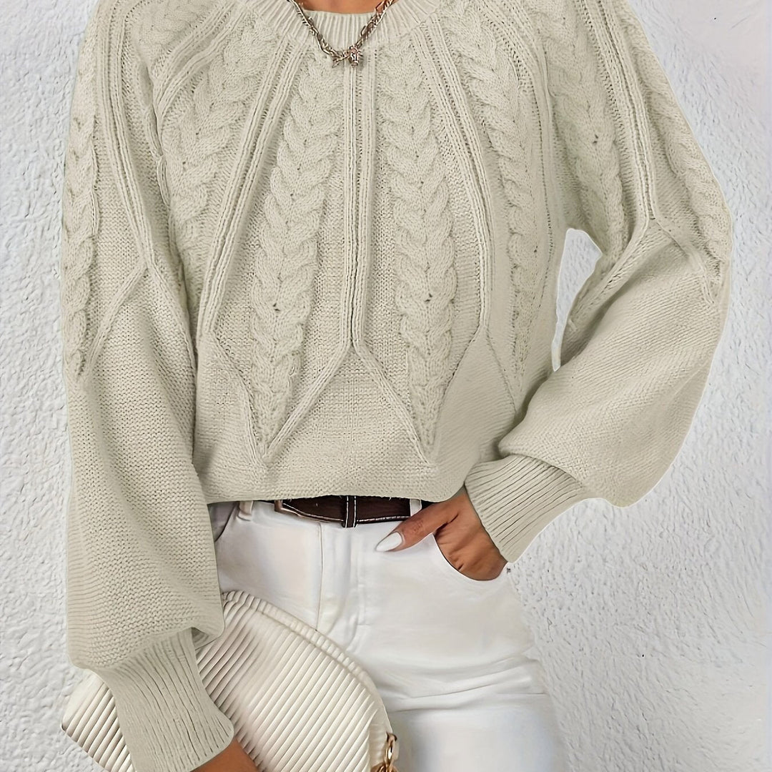 Eleanor | Relaxed Cable Knit Sweater