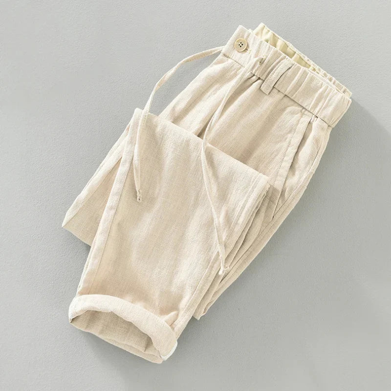 Elliot Linen-Cotton Trousers