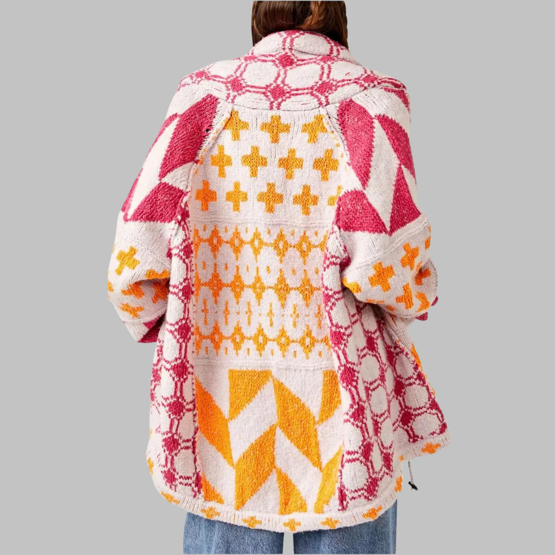 KYLINE – CLEAR GEOMETRIC CARDIGAN