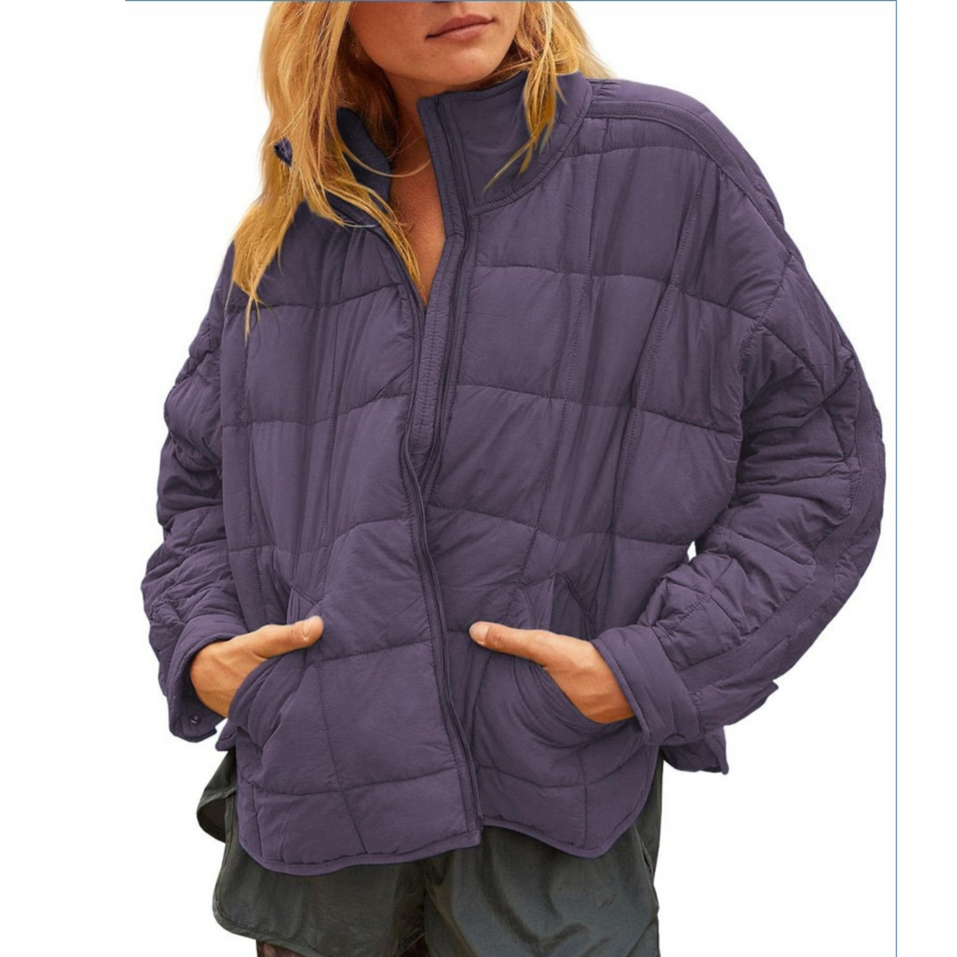 APRIL - Lightweight Compact Zip Puffer Jacket