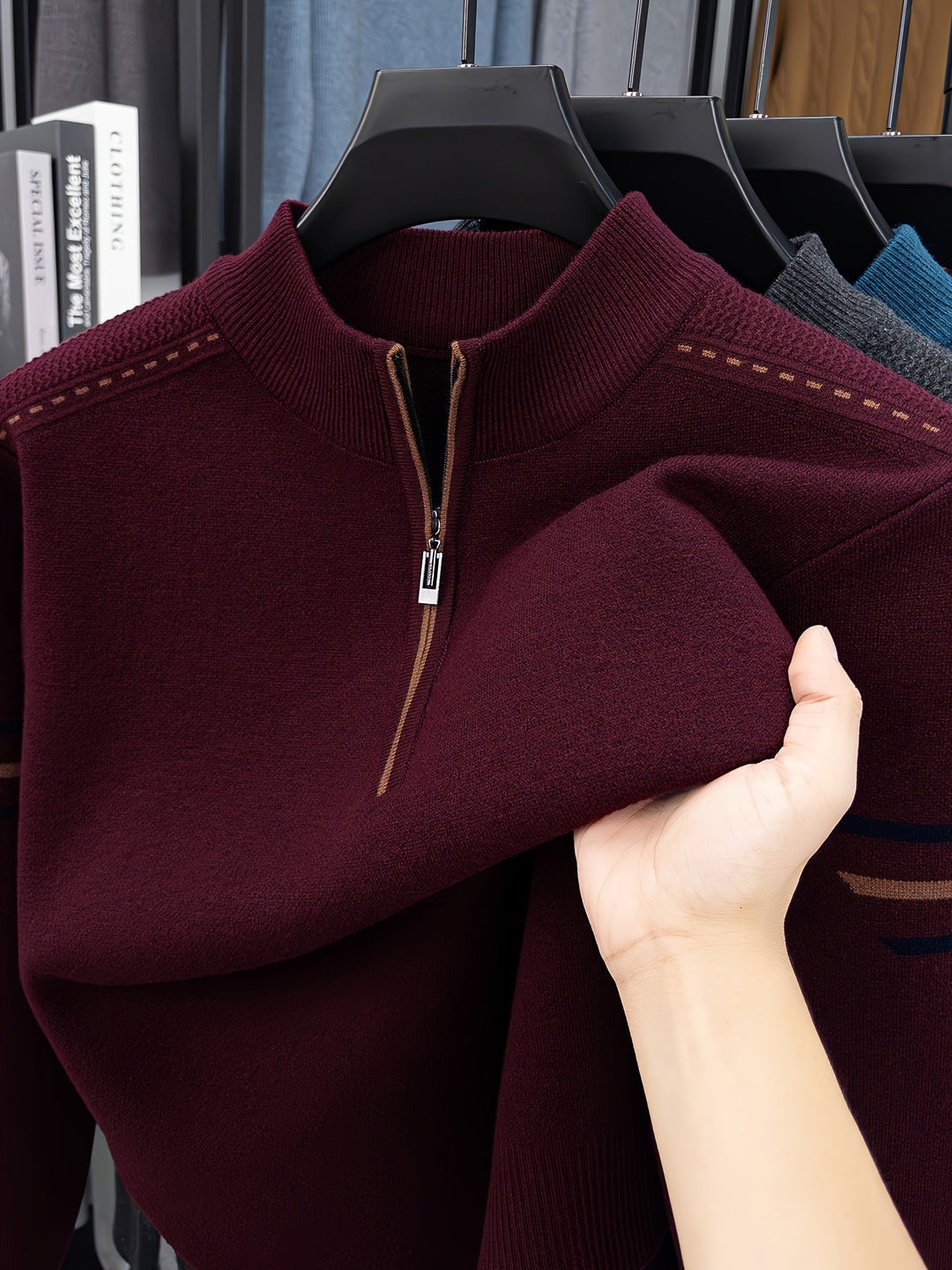 Daniel | Half-Zip Knitted Sweater