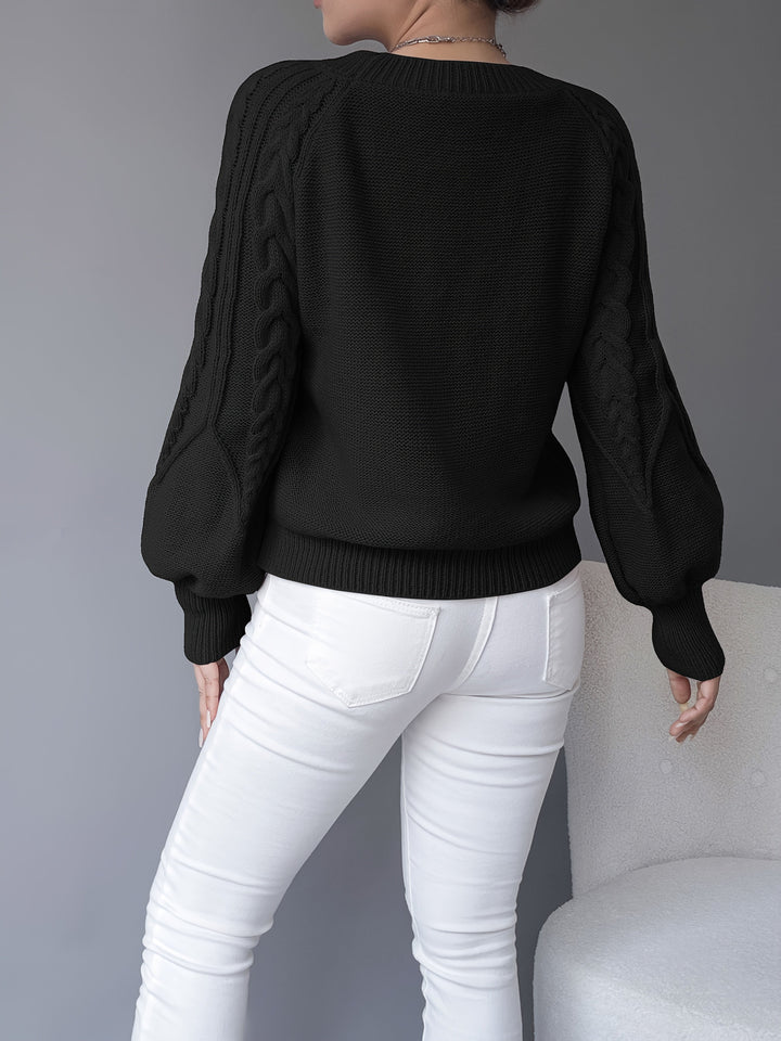 Elsie | Cable Knit Texture Sweater