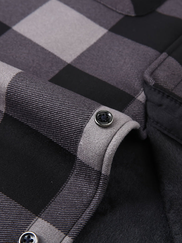 Desmond | Quilted Checkered Shirt Jacket