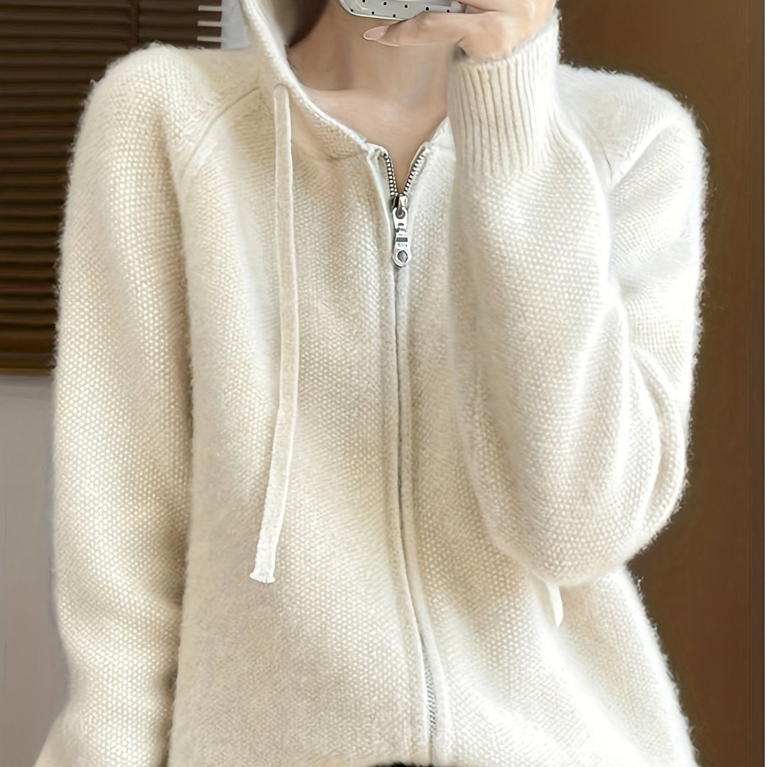 Bianca | Hoodie Cardigan with Zipper