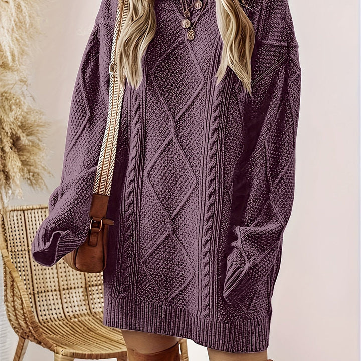 Tabitha | Cable Knit Sweater Dress