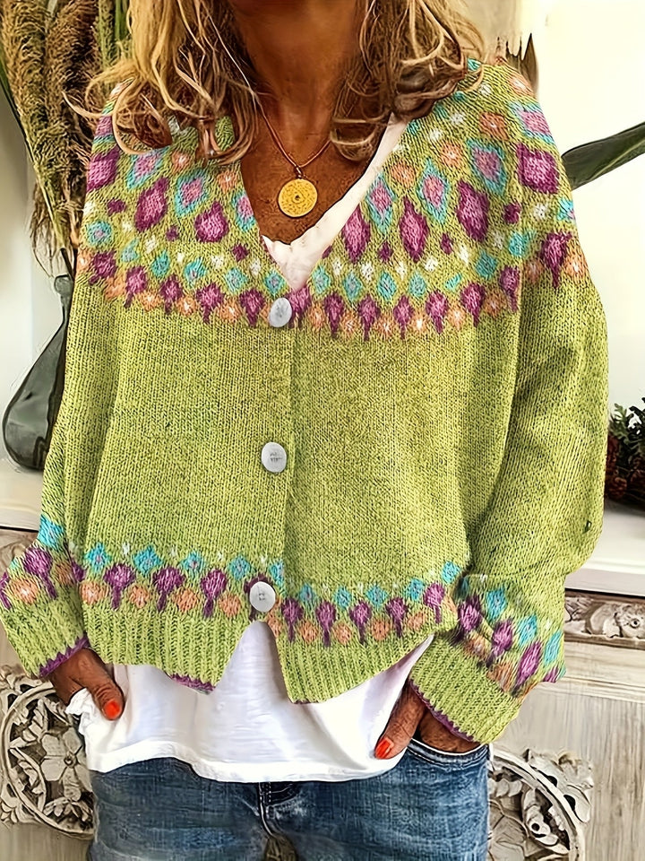 Esme | Nordic Printed Cardigan