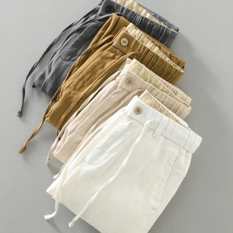Elliot Linen-Cotton Trousers