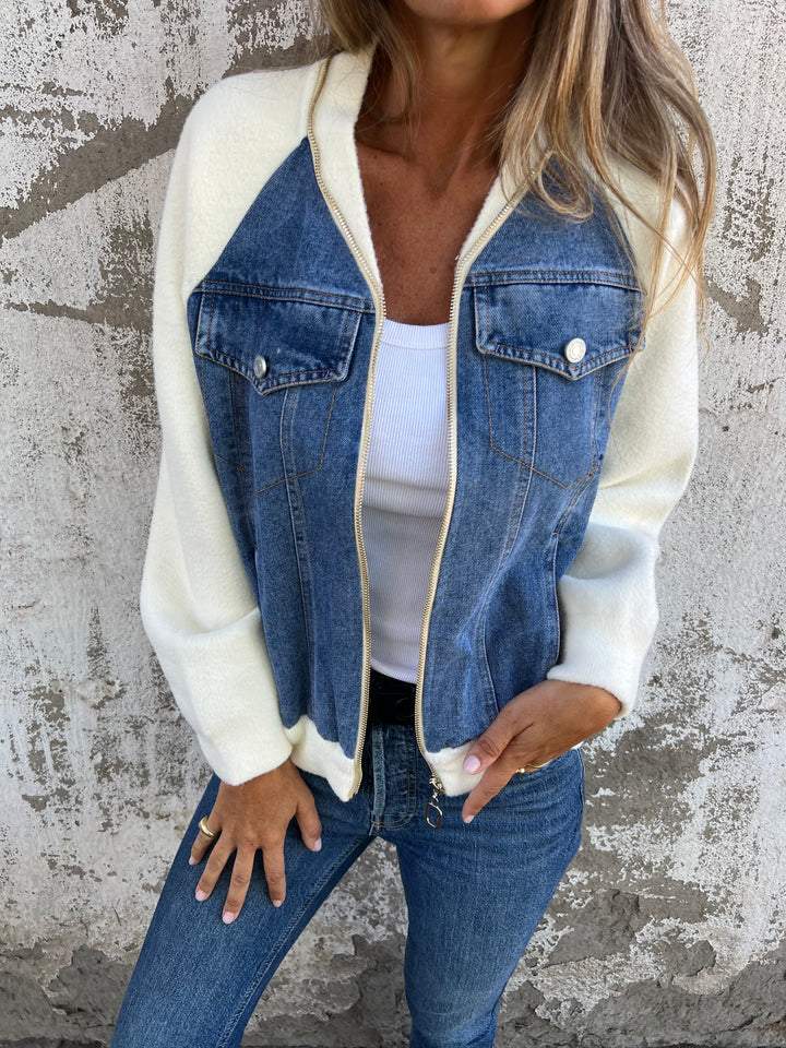 Liora | Lightweight Cotton Zip Jacket