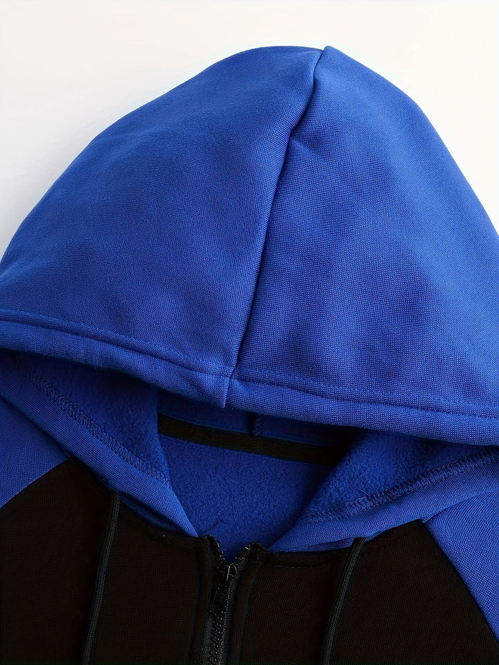 Bryce | Color Block Zip Hoodie Jacket