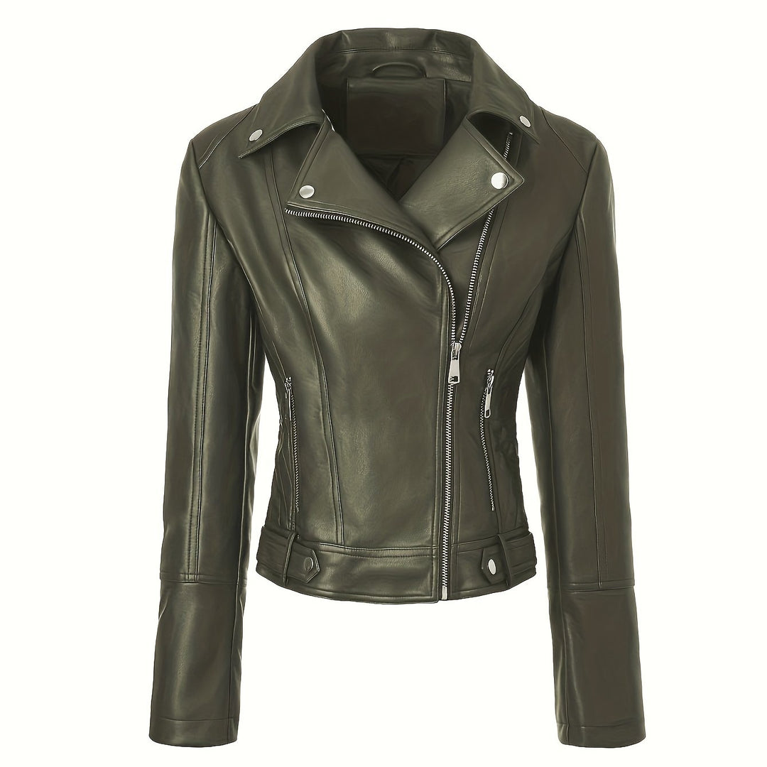 Mabel | Structured Zip-Front Moto Jacket