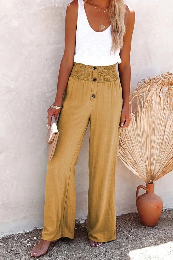 Harper | High-Waisted Trousers with Stretch Fabric and Tailored Fit
