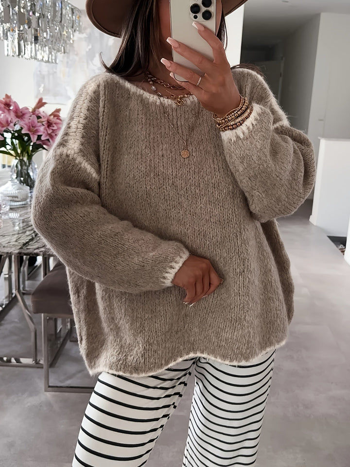 Willa | Women's Sweater with Crewneck and Ribbed Cuffs