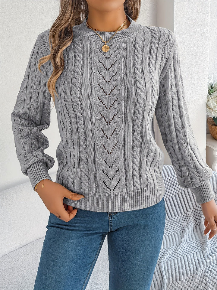 Blythe | Cable Knit Textured Sweater