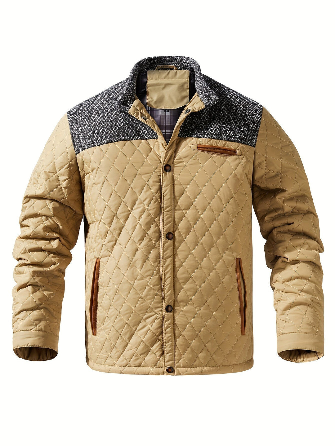 Gideon | Quilted Stand Collar Jacket
