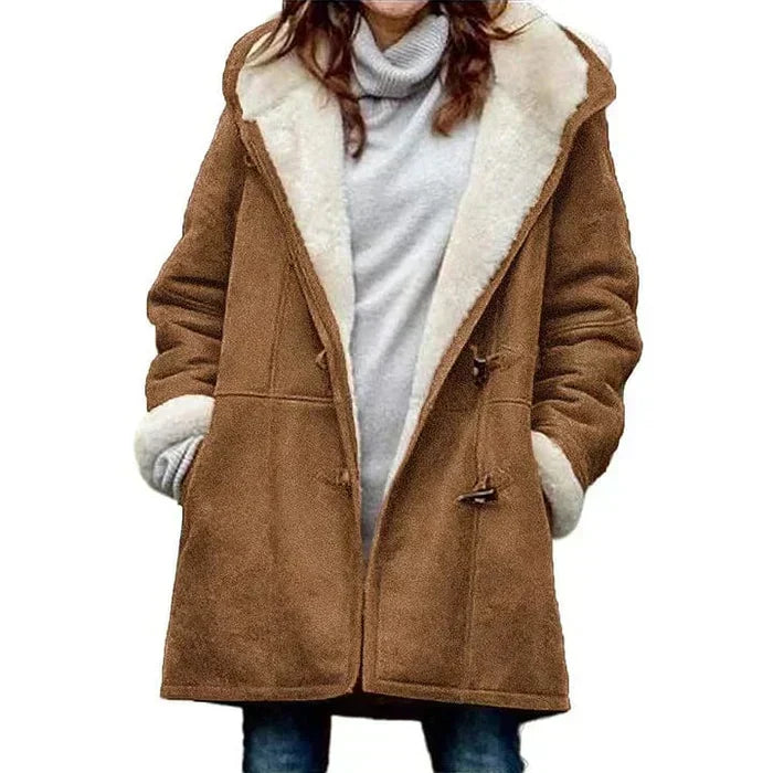 Emily - Elegant Faux Fur Lined Coat