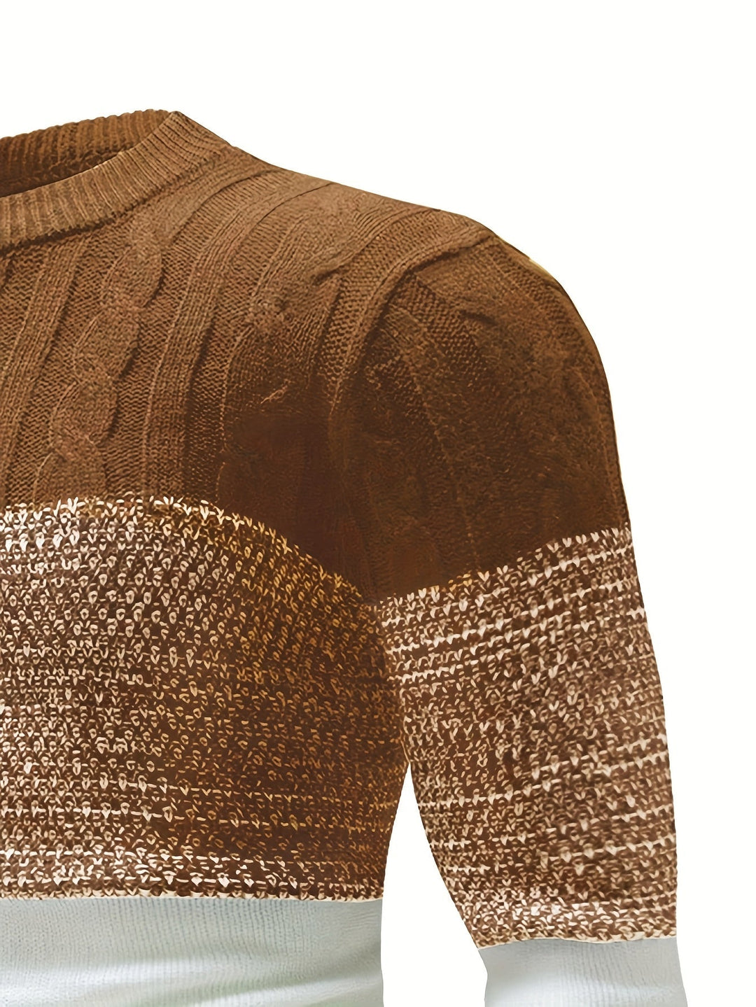 Graham | Color Block Crew Neck Sweater
