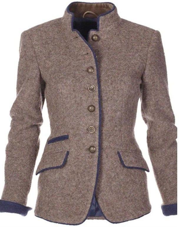 Michele - Elegant Coat with Long Sleeves