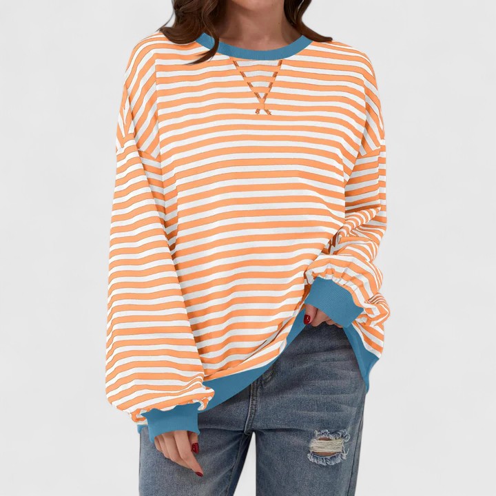 JULIA - RELAXED STRIPES SWEATSHIRT