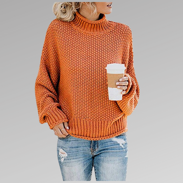 Women's Chunky Cable Knit Turtleneck