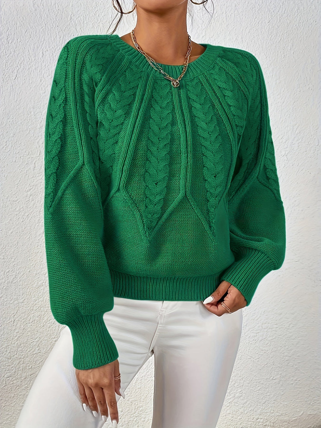 Eleanor | Relaxed Cable Knit Sweater