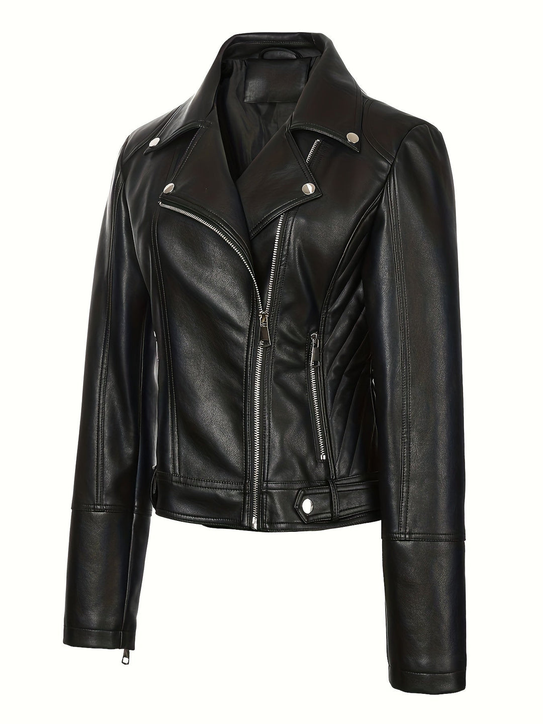Mabel | Structured Zip-Front Moto Jacket