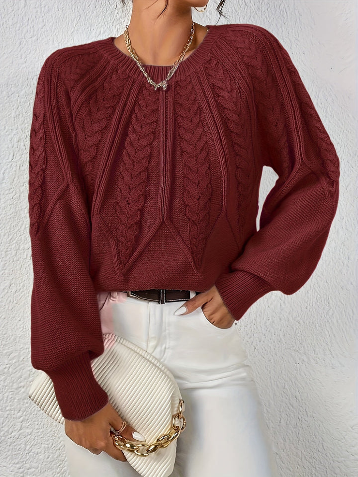Eleanor | Relaxed Cable Knit Sweater