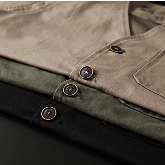 Ridley Multi-Pocket Cotton Vest