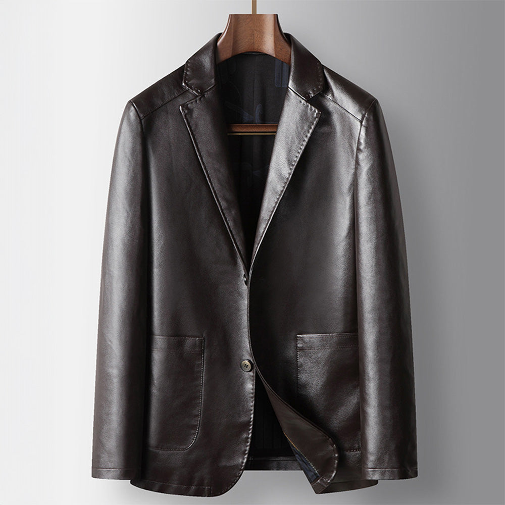 The Executive Leather Blazer