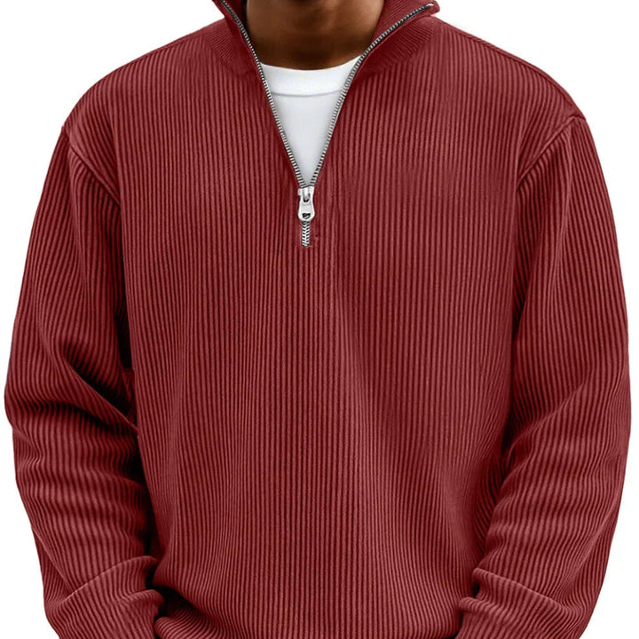 Chase | Stylish Zip High Neck Sweater