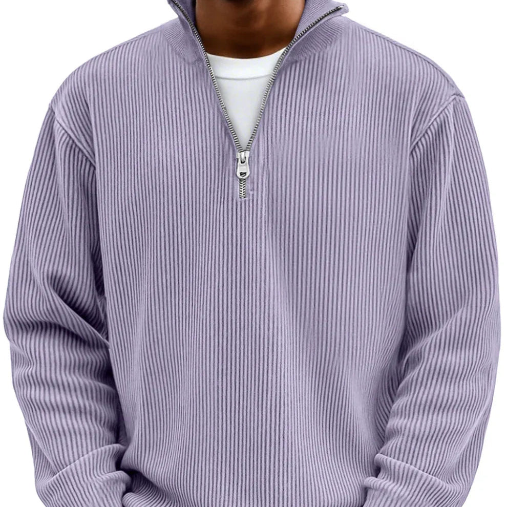 Chase | Stylish Zip High Neck Sweater