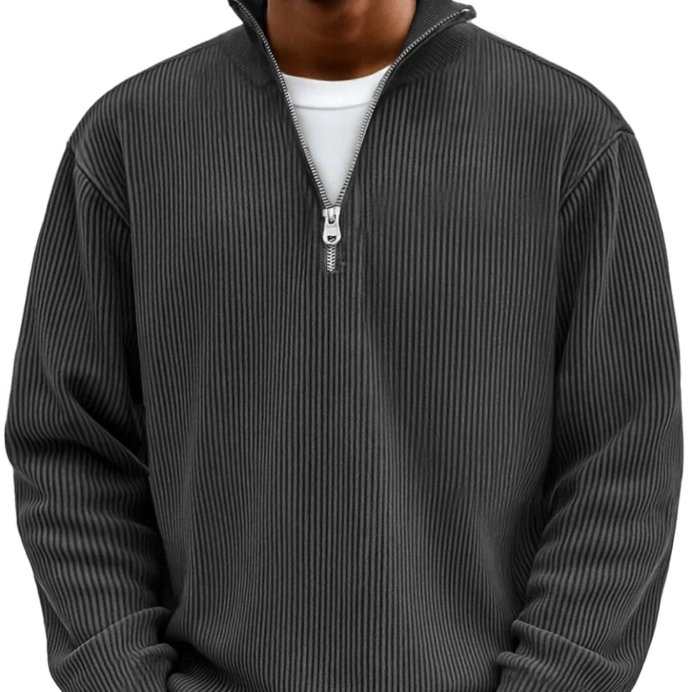 Chase | Stylish Zip High Neck Sweater