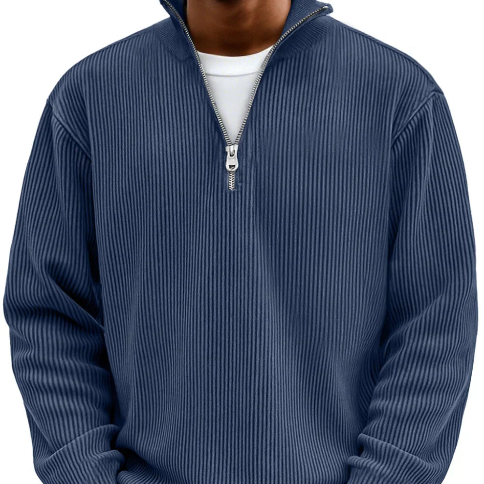 Chase | Stylish Zip High Neck Sweater