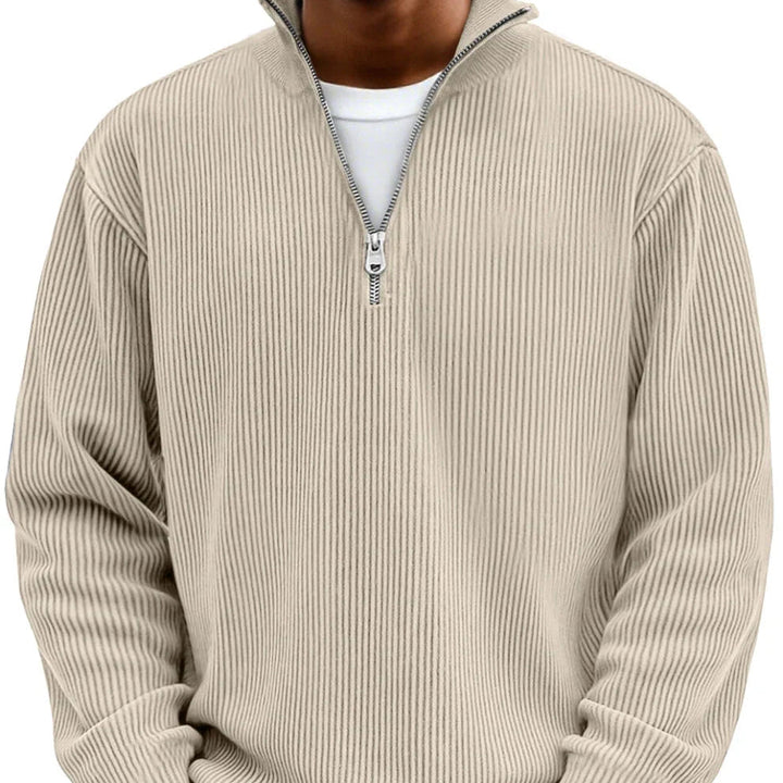 Chase | Stylish Zip High Neck Sweater