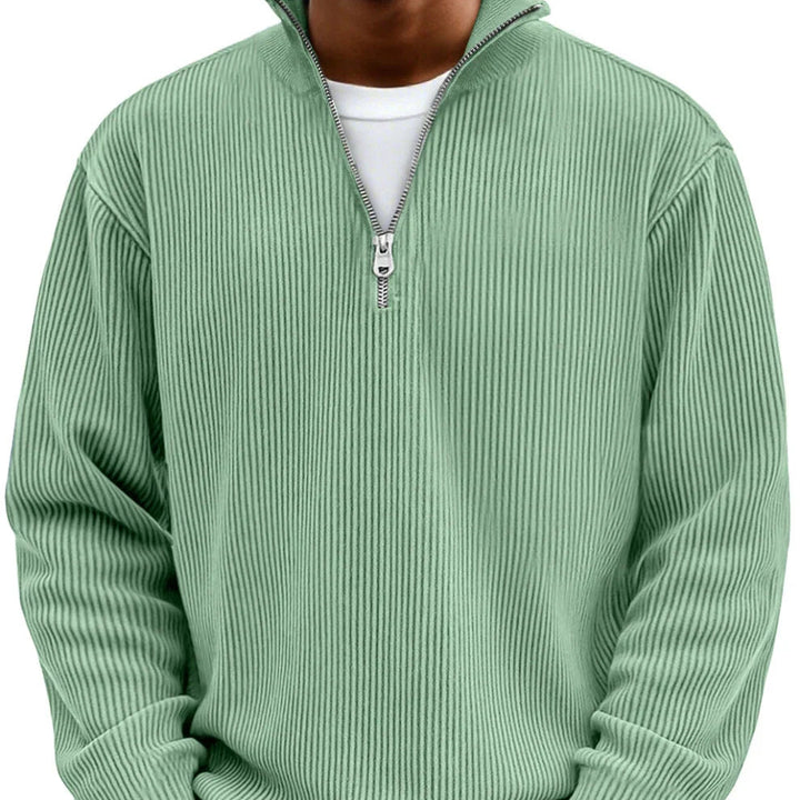 Chase | Stylish Zip High Neck Sweater