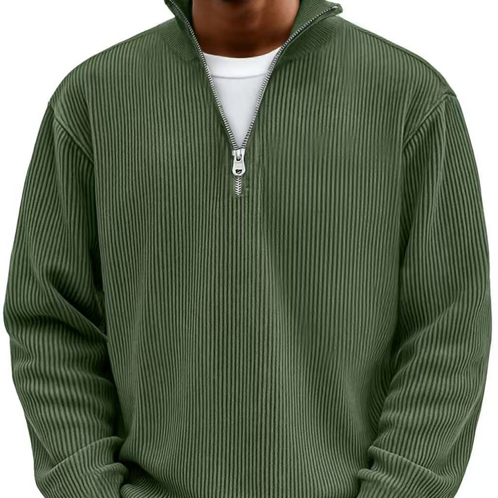 Chase | Stylish Zip High Neck Sweater