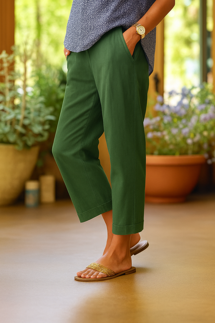 Sienna | Lightweight Summer Trousers with Breathable Fabric and Relaxed Fit