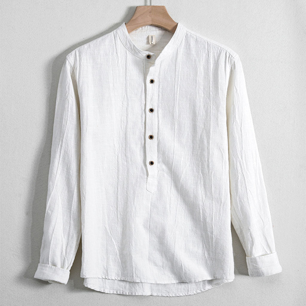 Henry Brook Long Sleeve Linen Shirt