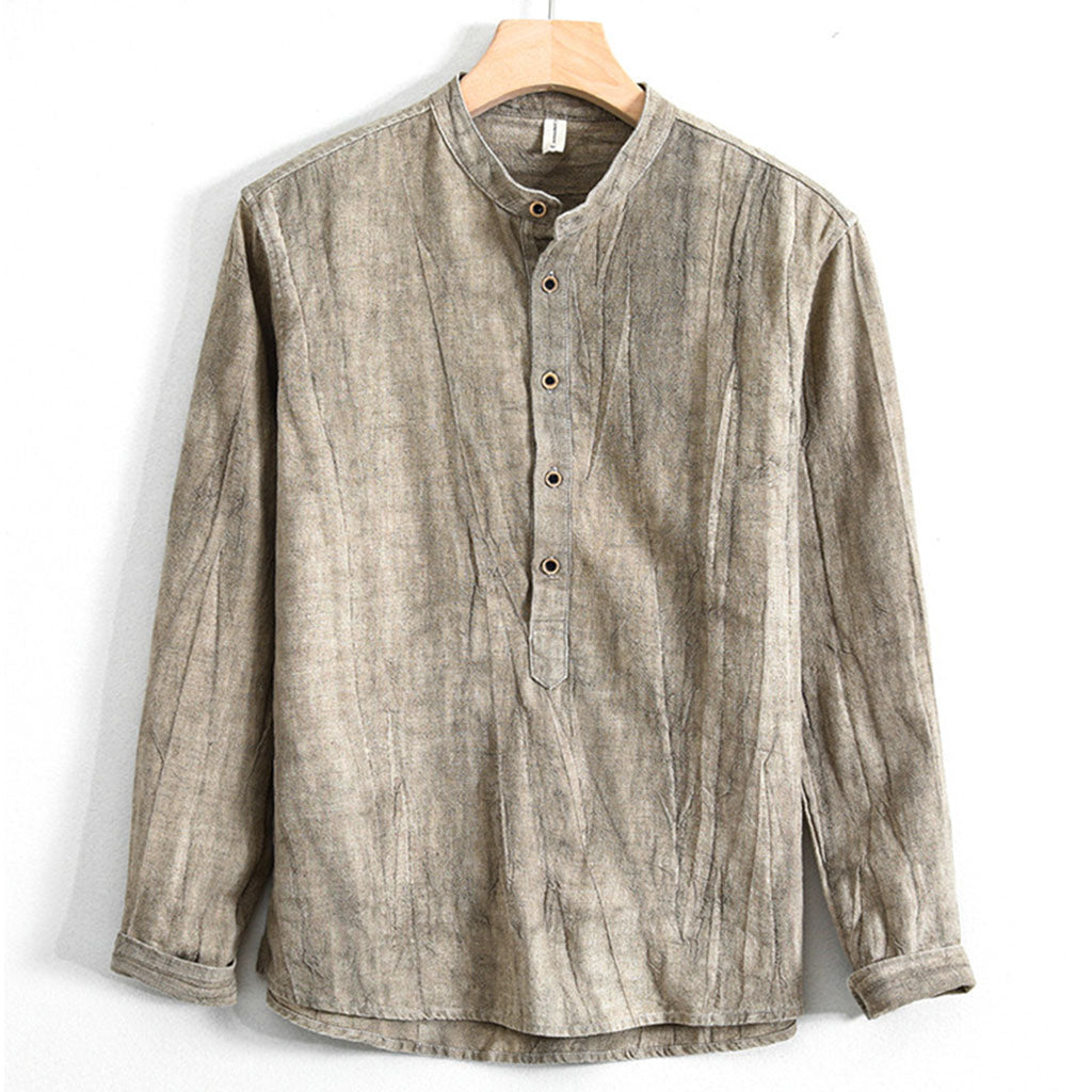 Henry Brook Long Sleeve Linen Shirt