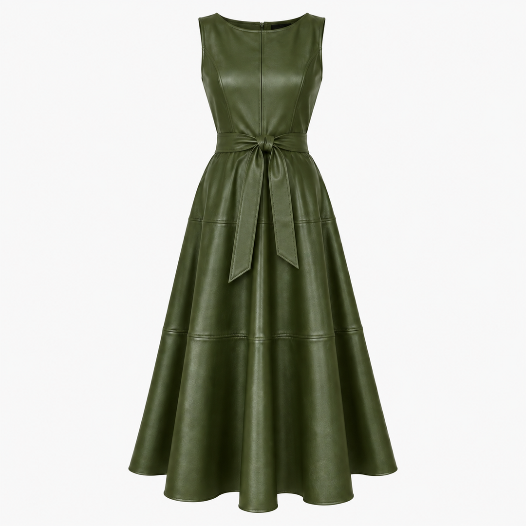 Georgia | Women's Midi Dress with Tie Waist