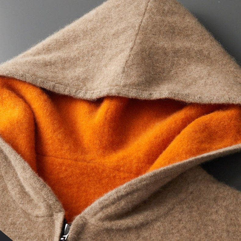 Koji Reversible Cashmere Zip Hoodie