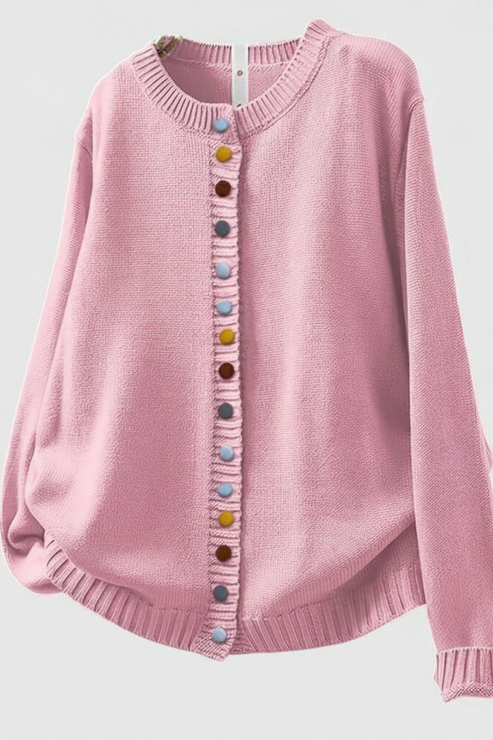 DAISY – PLAYFUL BUTTON CARDIGAN