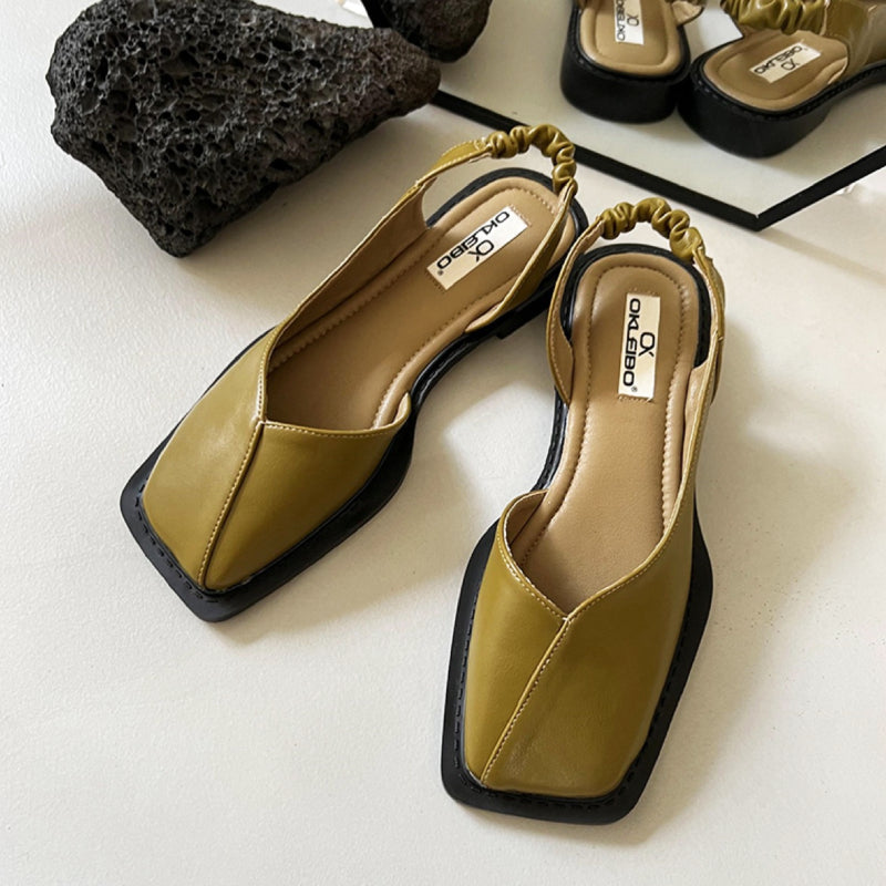Celine Square Toe Flats