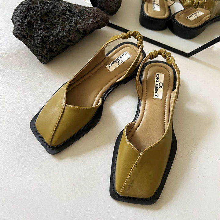 Celine Square Toe Flats