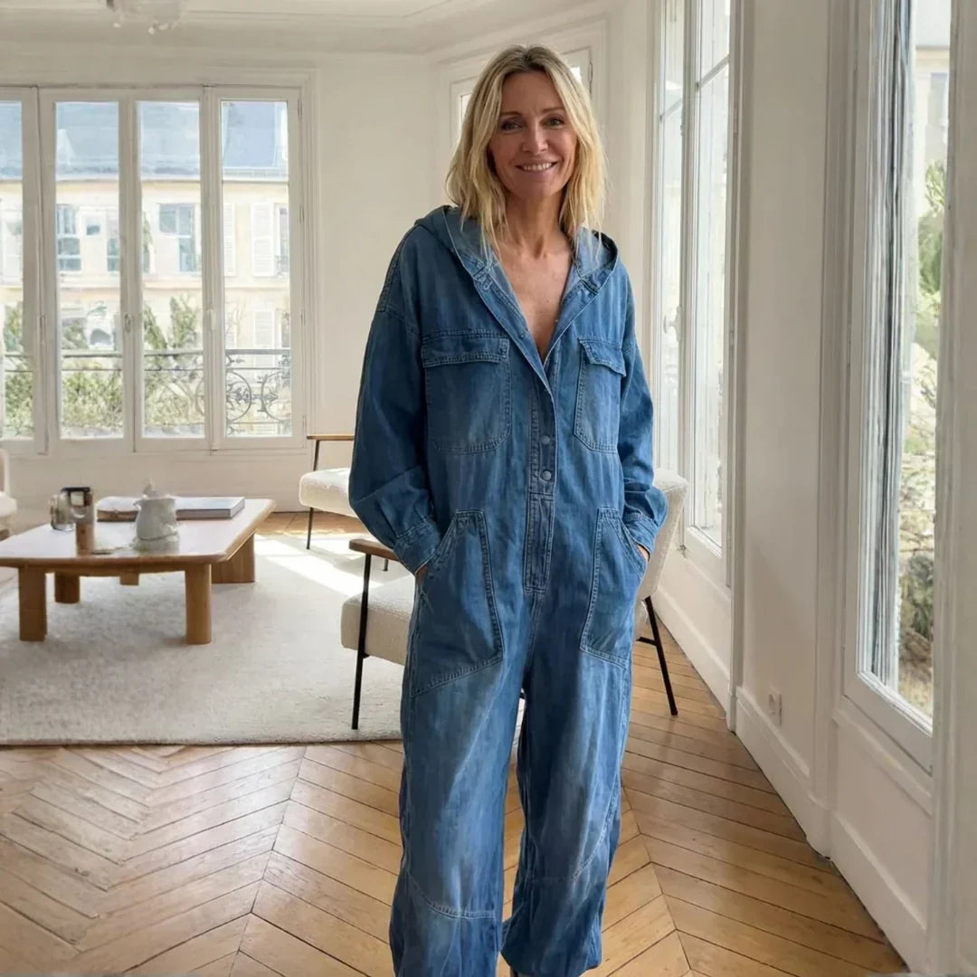 Sierra | Long Sleeve Hoodie Jumpsuit