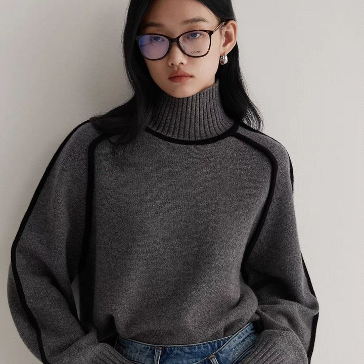 THERESA – HIGH NECK SWEATER